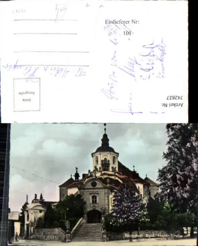 742827 Foto AK Eisenstadt Haydn Kirche Bergkirche