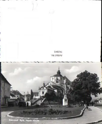 742841 Foto AK Eisenstadt Haydnkirche Bergkirche
