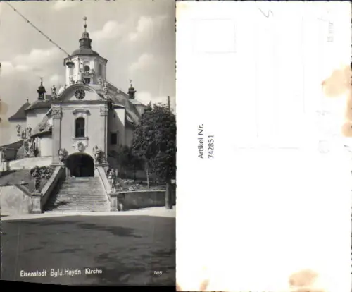 742851 Foto AK Eisenstadt Haydnkirche Bergkirche