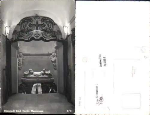742852 Foto AK Eisenstadt Haydn Mausoleum Gruft
