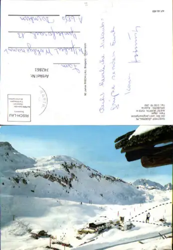 742861 Warth a. Arlberg Gasthof Jägeralpe Wintersport