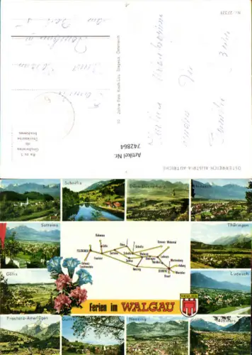 742864 Mehrbild AK Walgau Schlins Bludesch Ludesch Nenzing Gurtis Göfis
