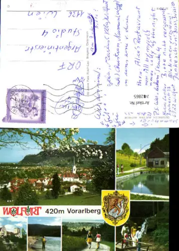 742865 Mehrbild AK Wolfurt Ansichten Schwimmbad Fischen Wandern