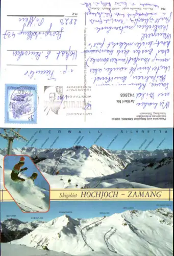 742868 Mehrbild AK Zamang Skigebiet Panorama b. Schruns im Montafon Wintersport
