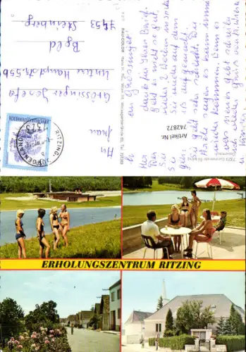 742872 Mehrbild AK Ritzing Erholungszentrum Schwimmbad Kirche