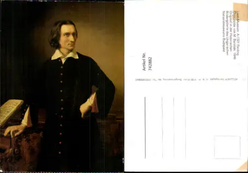 742882 Liszt-Museum Raiding Ölgemälde v. M. Barabas Franz Liszt Komponist
