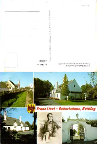 742888 Mehrbild AK Raiding Geburtshaus als Museum Portrait
