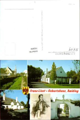 742890 Mehrbild AK Raiding Geburtshaus als Museum Portrait
