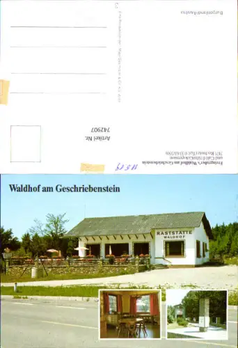 742907 Mehrbild AK Rechnitz Waldhof am Geschriebenstein Raststätte