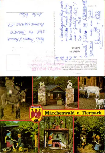 742914 Mehrbild AK St Margarthen Märchenwald u. Tierpark Ruster Berg Märchen Tiere Kinder