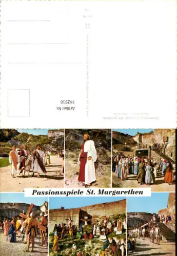 742916 Mehrbild AK St Margarthen Passionsspielbühne Römersteinbruch Theater