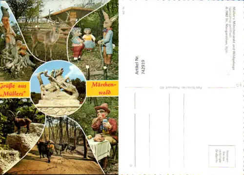 742919 Mehrbild AK St Margarthen Märchenwald u. Tierpark Ruster Berg Märchen Tiere Kinder