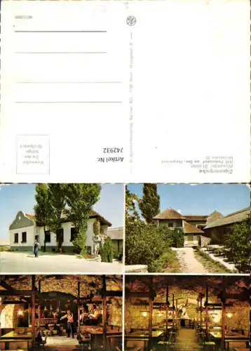 742932 Mehrbild AK Podersdorf a. See Zigeunergrube Weinkeller Musik