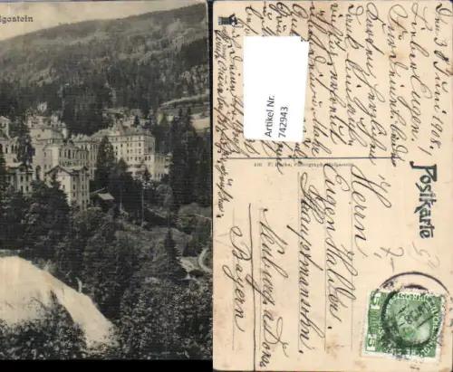 742943 Badgastein Bad Gastein Wasserfall