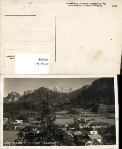 742948 Foto AK Lofer mit der Reiteralpe