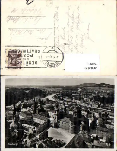 742955 Foto AK Salzburg Blick auf Domplatz Altstadt