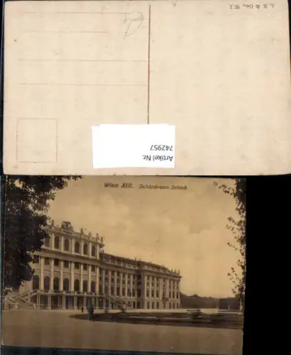 742957 Wien Vienna Schönbrunn Schloss