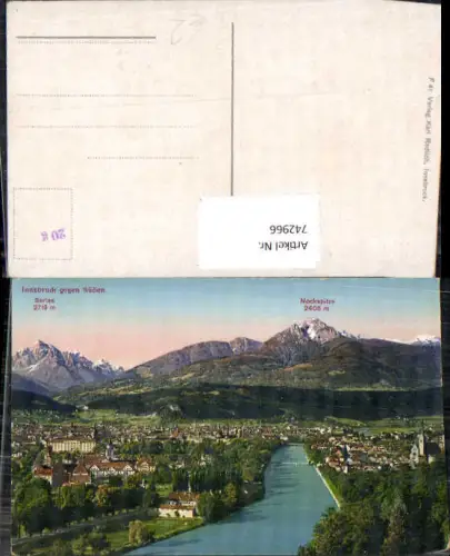 742966 Innsbruck geg. Süden mit Nockspitze
