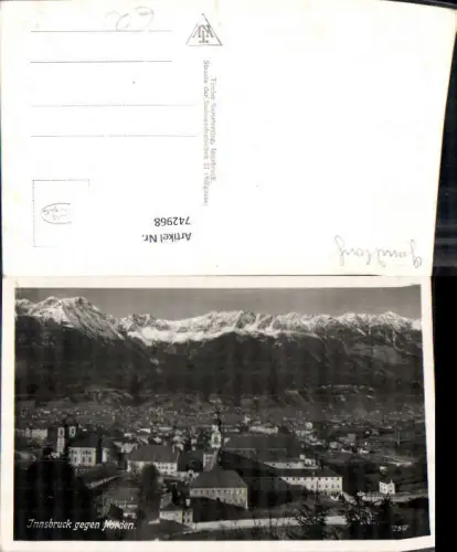 742968 Foto AK Innsbruck geg. Norden