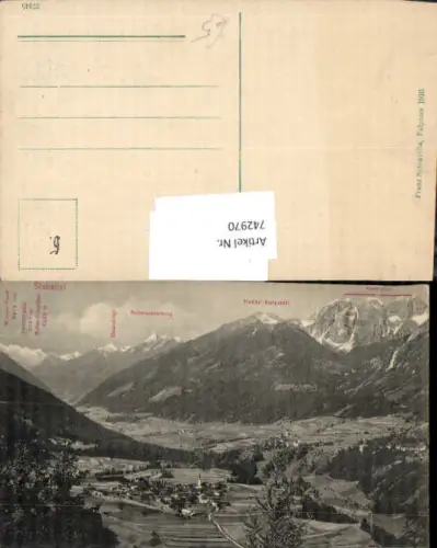 742970 Stubaital Mieders Neustift Fulpmes vor Bergkulisse