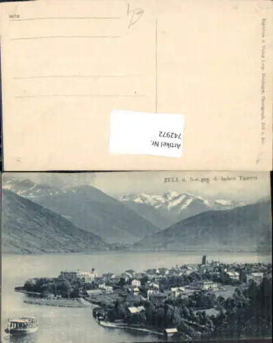 742972 Zell a. See geg. d. Hohen Tauern Schiff