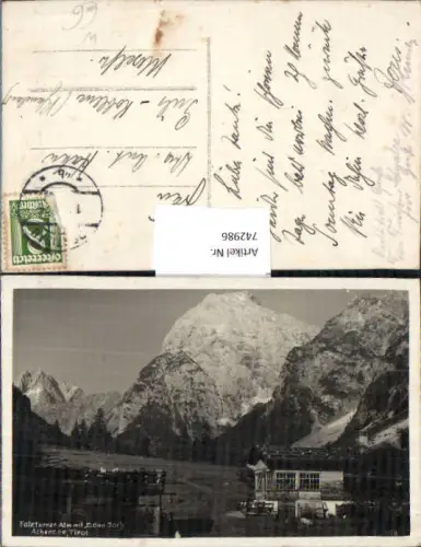 742986 Foto AK Falzturner Alm mit Sonn-Joch Pertisau a. Achensee