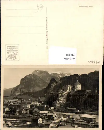742988 Foto AK Kufstein Tirol mit Zahmen Kaiser Festung