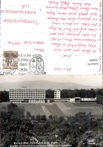 743008 Foto AK Bad Tatzmannsdorf Kurheim Pensionsversicherung Angestellten