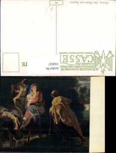 743037 Künstler AK Peter Paul Rubens Die Flucht nach Ägypten Religion