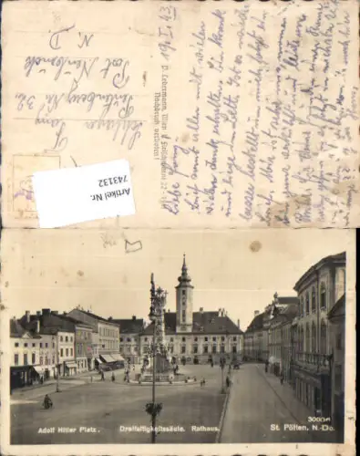 743132 St. Pölten Hauptplatz Rathaus gel Neubruck Scheibbs