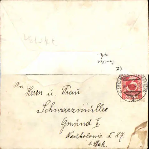 Brief Gmünd 1934