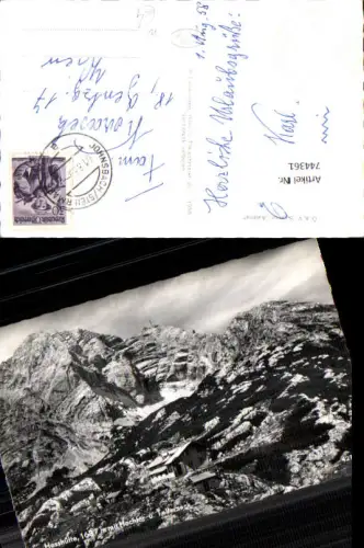744361 Foto AK Hesshütte m. Hochtor u. Tellersack Johnsbach