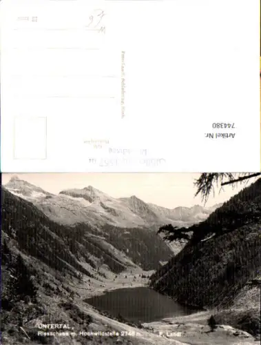 744380 Foto AK Untertal Riesachsee m. Hochwildstelle Schladming