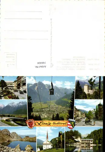 744404 Mehrbild AK Lienz Osttirol Seilbahn Gondel Schloss Bruck Tristachersee Laserzsee