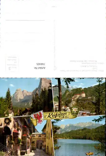 744405 Mehrbild AK Kufstein Hinterbärenbad Kaisertal Festung Hechtsee
