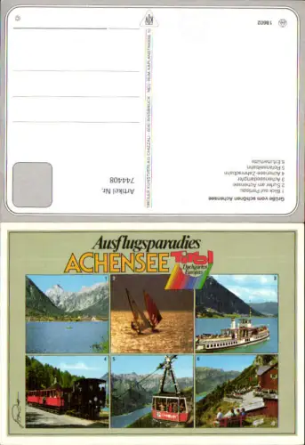 744408 Mehrbild AK Achensee Pertisau Rofanseilbahn Erfurterhütte Achenseedampfer
