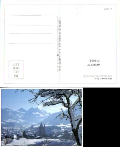 744414 Kitzbühel Tirol im Winter Passepartout