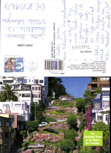 744444 San Francisco Lombard Street The Crookedest Street in the World USA