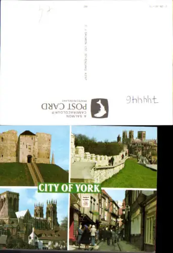 744446 Mehrbild AK City of York Kathedrale Stadtmauer Great Britain