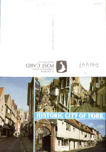 744447 Mehrbild AK Historic City of York Gassen Great Britain