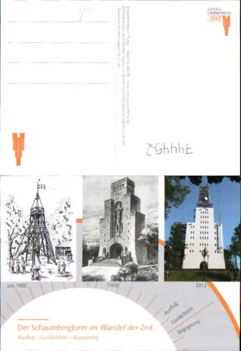 744452 Mehrbild AK Schaumbergturm im Wandel d. Zeit Tholey Theley Saarland