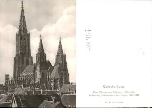 744467 Ulm Münster von Südosten Gotischer Dom