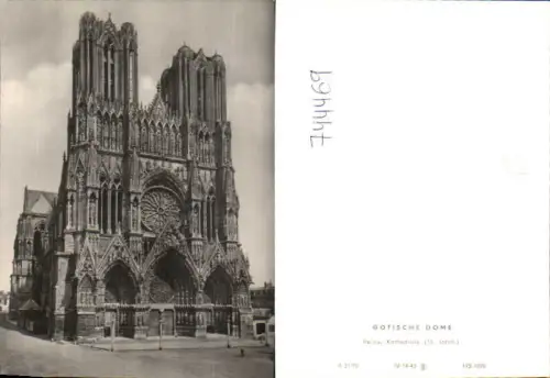 744469 Reims Kathedrale Gotischer Dom France