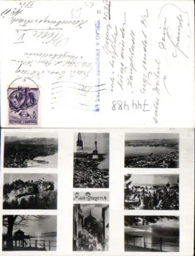 744488 Foto Mehrbild AK Aus Bregenz am Bodensee Seilbahn Gondel
