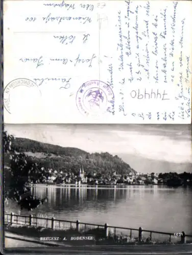 744490 Foto AK Bregenz am Bodensee Ansicht vom Ufer in der Nähe