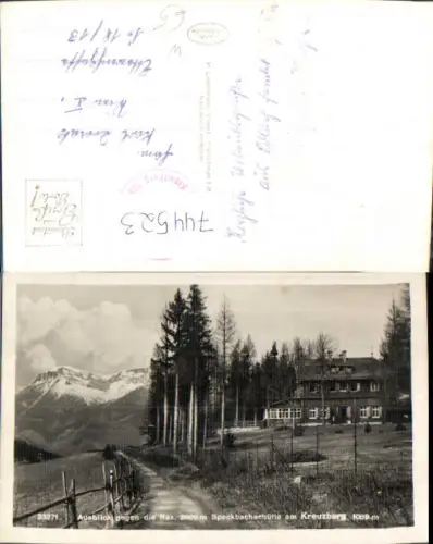 744523 Foto AK Ausblick geg. d. Rax Speckbacherhütte Kreuzberg Breitenstein