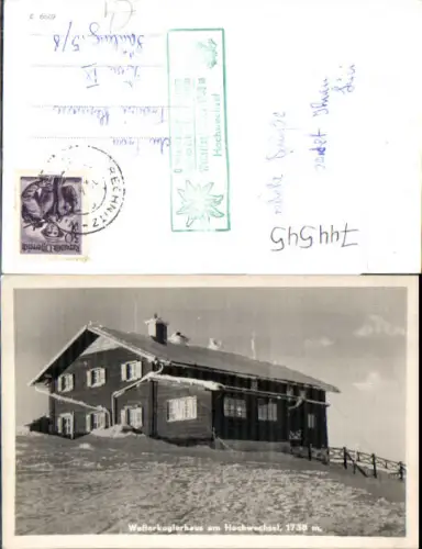 744545 Foto AK Wetterkoglerhaus am Hochwechsel im Winter Mönichwald Waldbach-Mönichwald