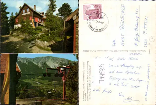 744585 Mehrbild AK Himberghaus Sessellift-Bergstation Puchberg a. Schneeberg