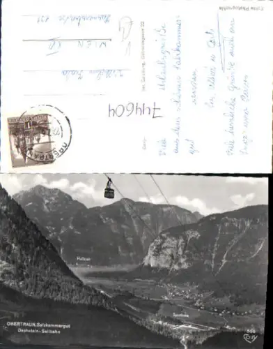 744604 Foto AK Obertraun Salzkammergut Dachstein-Seilbahn Gondel Seilbahn pub Cosy 555