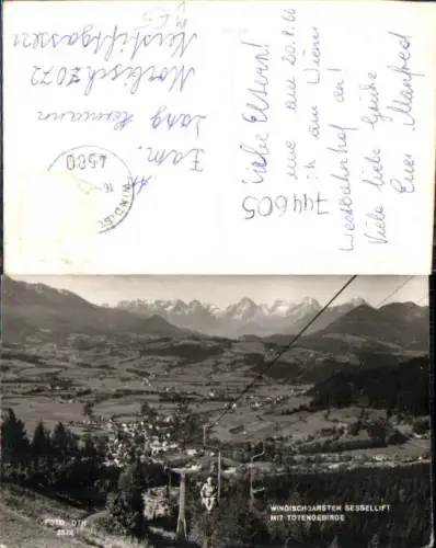 744605 Foto AK Windischgarsten Sessellift mit Totengebirge pub Foto Oth 2572